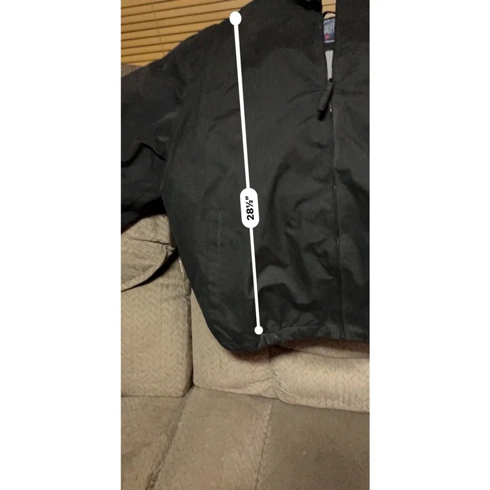 US Polo Assn Black Zip Up Jacket Logo Large